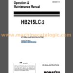 Komatsu HB215LC-2 Hybrid Crawler Excavator Operation and Maintenance Manual