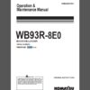 Komatsu WB93R-8E0 Backhoe Loader Operation and Maintenance Manual