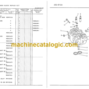 Furukawa FL230-1 6D22 Engine Parts Catalog