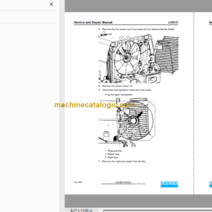 Sandvik LH517i Mining Loader Service and Parts Manual (L517DLMA0A0876)