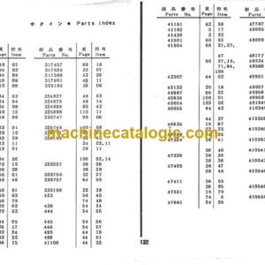 Hitachi F150 TRUCK CRANE PARTS LIST