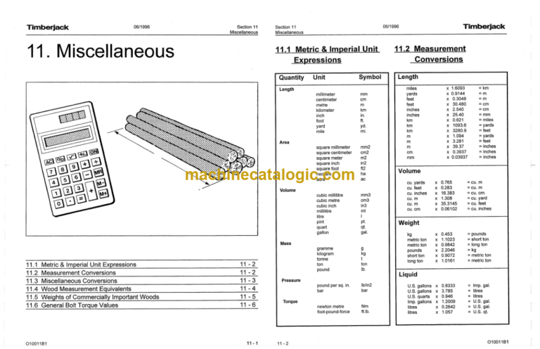 Timberjack 360 460 Euro Skidder Operator Manual