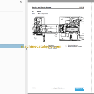 Sandvik LH517 Mining Loader Service and Parts Manual (L517D486)