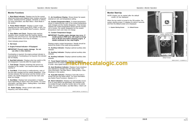 John Deere 250GLC Excavator Operators Manual (OMT338170X19)