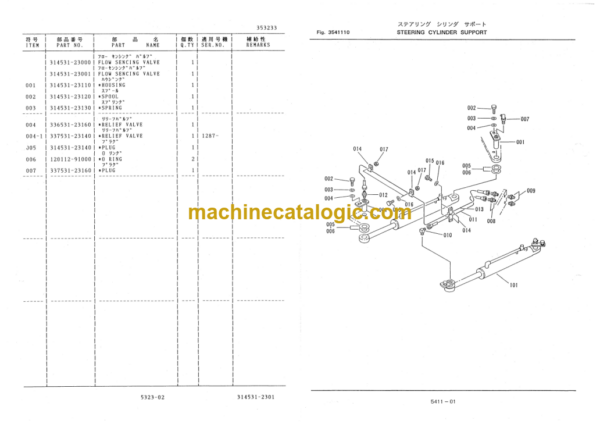 Furukawa FL120-2 Wheel Loader Parts Catalog