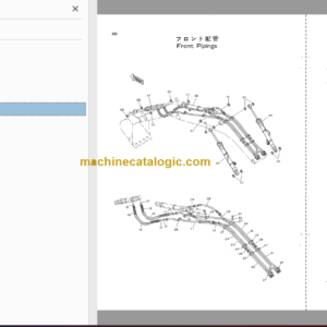 Hitachi JD792D Hydraulic Excavator Parts Catalog & Equipment Components Parts Catalog