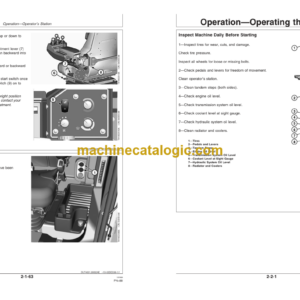 John Deere 670G 670GP 672G and 672GP Motor Graders Operators Manual (OMT237774)