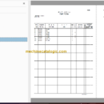 Hitachi ZX16-3 Hydraulic Excavator Parts Catalog & Equipment Components Parts Catalog