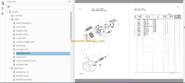 Hitachi EX27U EX29UE Excavator Parts Catalog & Equipment Components Parts Catalog