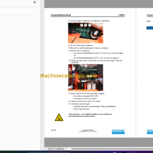 Sandvik LH621 Mining Loader Operator’s and Maintenance Manual (L821D448 Swedish)