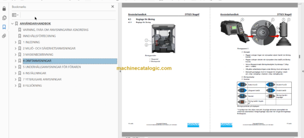 Sandvik DT923i Tunnelling Drill Operator's and Maintenance Manual (SN 122D65038-1 Swedish)