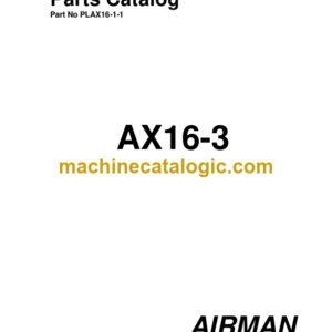 Hitachi AX16-3 Parts Catalog