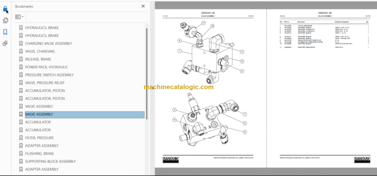 Sandvik LH517 Mining Loader Service and Parts Manual (L617D441)