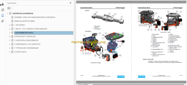 Sandvik DT923i Tunnelling Drill Operator's and Maintenance Manual (SN 122D65038-1 Swedish)