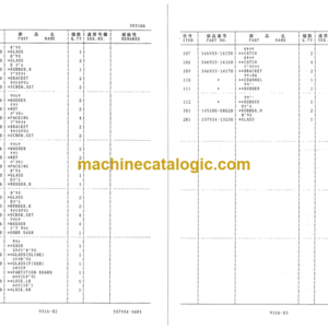 Furukawa FL100-1 Wheel Loader Parts Catalog