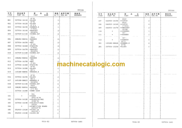 Furukawa FL100-1 Wheel Loader Parts Catalog