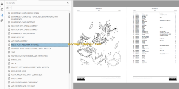 Sandvik LH514 Mining Loader Service and Parts Manual (L914D1006)