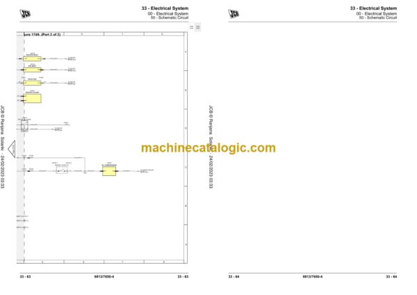 JCB Loadall T4F Loadall 10.5m and above Lift Arm (T4F Euro) Service Manual