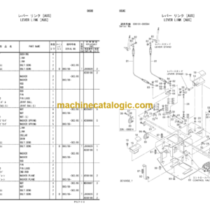 Hitachi AX20u-3 Mini Excavator Parts Catalog