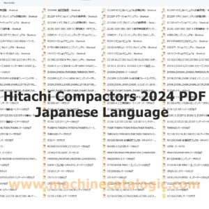 Hitachi Compactor Service and Parts Manual Japanese Language 2024