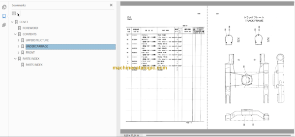 Hitachi HX64B Parts Catalog & Equipment Components Parts Catalog