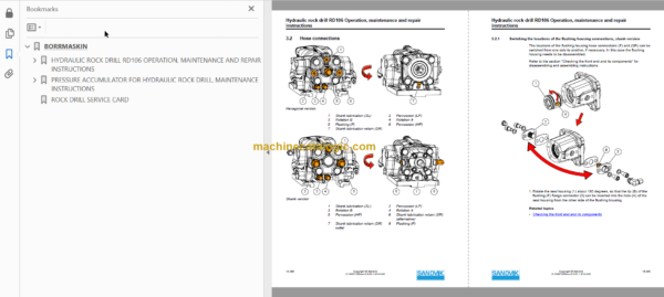 Sandvik Commando DC130Ri Drill Rig Service and Parts Manual (TIER3 50040)