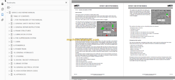 Sandvik LH621 Mining Loader Service and Parts Manual (L021D113)