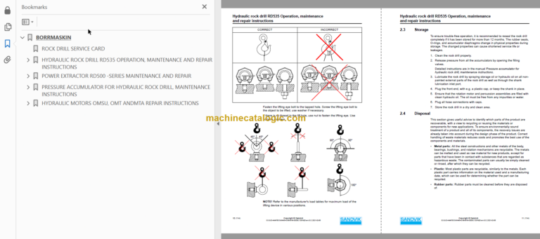 Sandvik DT923i Tunnelling Drill Service and Parts Manual (SN 120D65034-1)