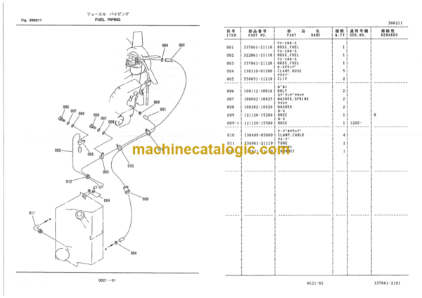 Furukawa FL100-1 Wheel Loader Parts Catalog