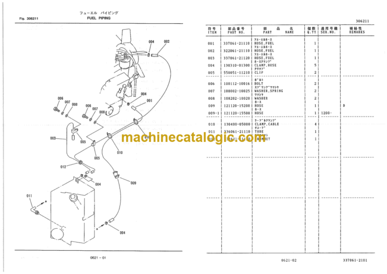 Furukawa FL100-1 Wheel Loader Parts Catalog