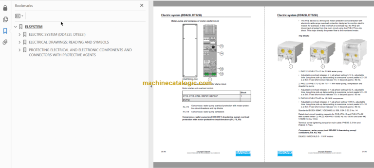 Sandvik DT922i Drill Rig Service and Parts Manual (120D69039-1)
