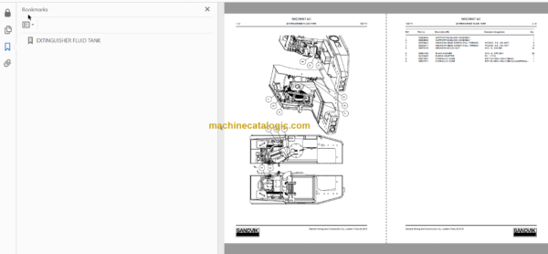 Sandvik LH621 Mining Loader Service and Parts Manual (L021D113)