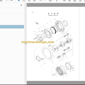 Hitachi Hitachi JD892D Hydraulic Excavator Parts Catalog & Equipment Components Parts Catalog