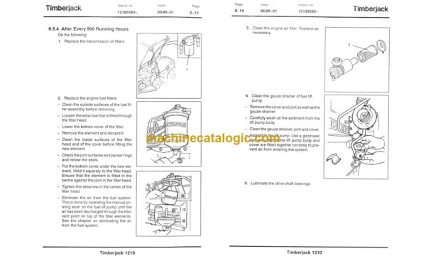 Timberjack 1210 Forwarder Operator's Manual