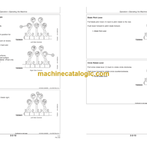 John Deere 770G 770GP 772G and 772GP Motor Graders Operators Manual (OMT251544)