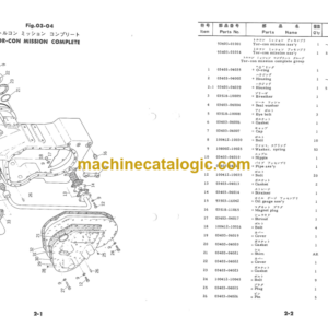 Furukawa FL120 Wheel Loader Parts Catalog