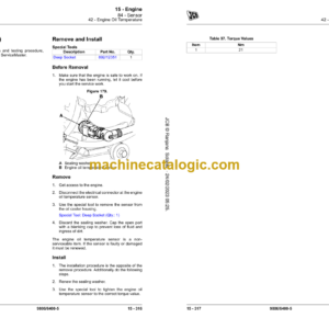 JCB 4 Cyl Elec Engine (T4F CEV Stage lV) Service Manual