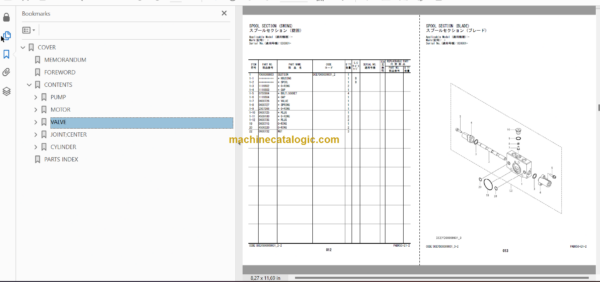 Hitachi ZX17U-6 ZX19U-6 Hydraulic Excavator Parts Catalog & Equipment Components Parts Catalog