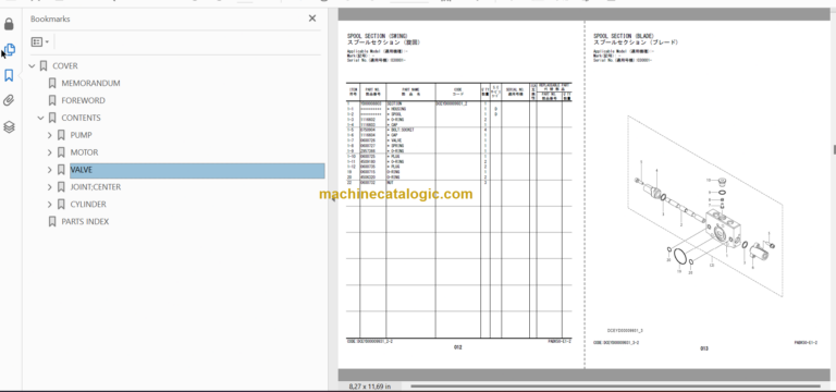 Hitachi ZX17U-6 ZX19U-6 Hydraulic Excavator Parts Catalog & Equipment Components Parts Catalog
