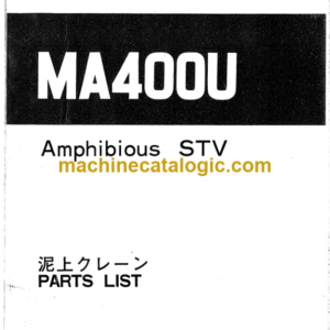 Hitachi MA400U Amphibious Parts Catalog