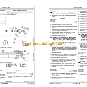 John Deere 135G Excavator Repair Technical Manual (TM14054X19)