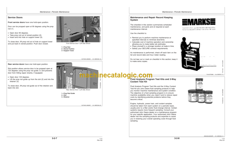 John Deere 870G 870GP 872G and 872GP Motor Graders Operators Manual (OMT251546)