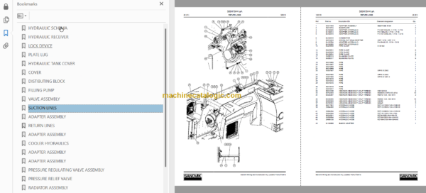 Sandvik LH621 Mining Loader Service and Parts Manual (L221D135)