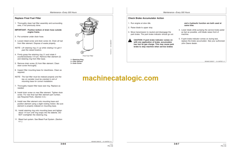 Timberjack 848H Skidder Operators Manual