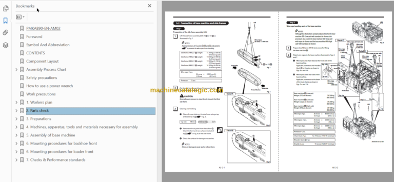 Hitachi EX1200-7 Hydraulic Excavator Technical and Assembly Procedure and Workshop Manual