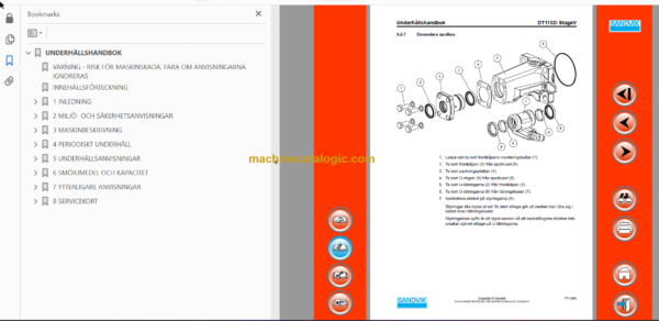 Sandvik DT1132i Drill Rig Operator's and Maintenance Manual (120D59413-1 Swedish)