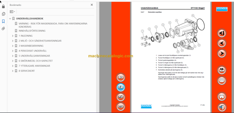 Sandvik DT1132i Drill Rig Operator's and Maintenance Manual (120D59413-1 Swedish)