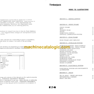 Timberjack 404 GP Skidder Parts Catalog (1971-1972)