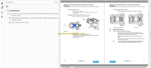 Sandvik Commando DC130Ri Drill Rig Service and Parts Manual (TIER3 50040)