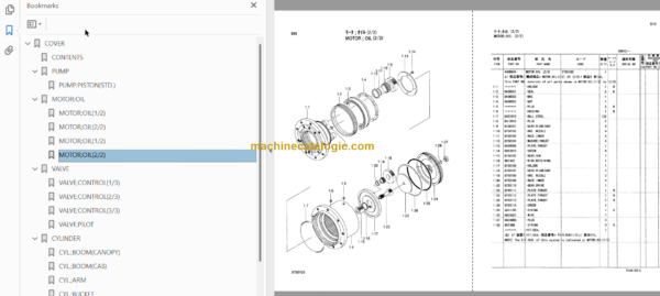 Hitachi EX30U EX32UE Excavator Parts Catalog & Equipment Components Parts Catalog